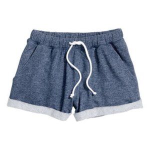 H and M Comfortable navy blue sweat shorts